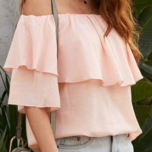 Pink Off the shoulder top